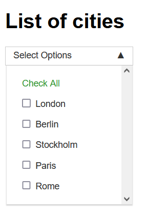 How To Use Cypress To Select Multiple Options In Dropdown