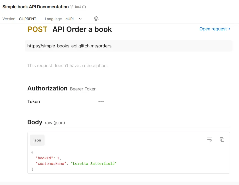 api documentation