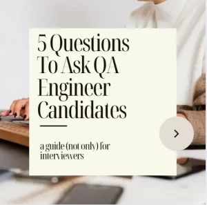 interview questions for QA engineers